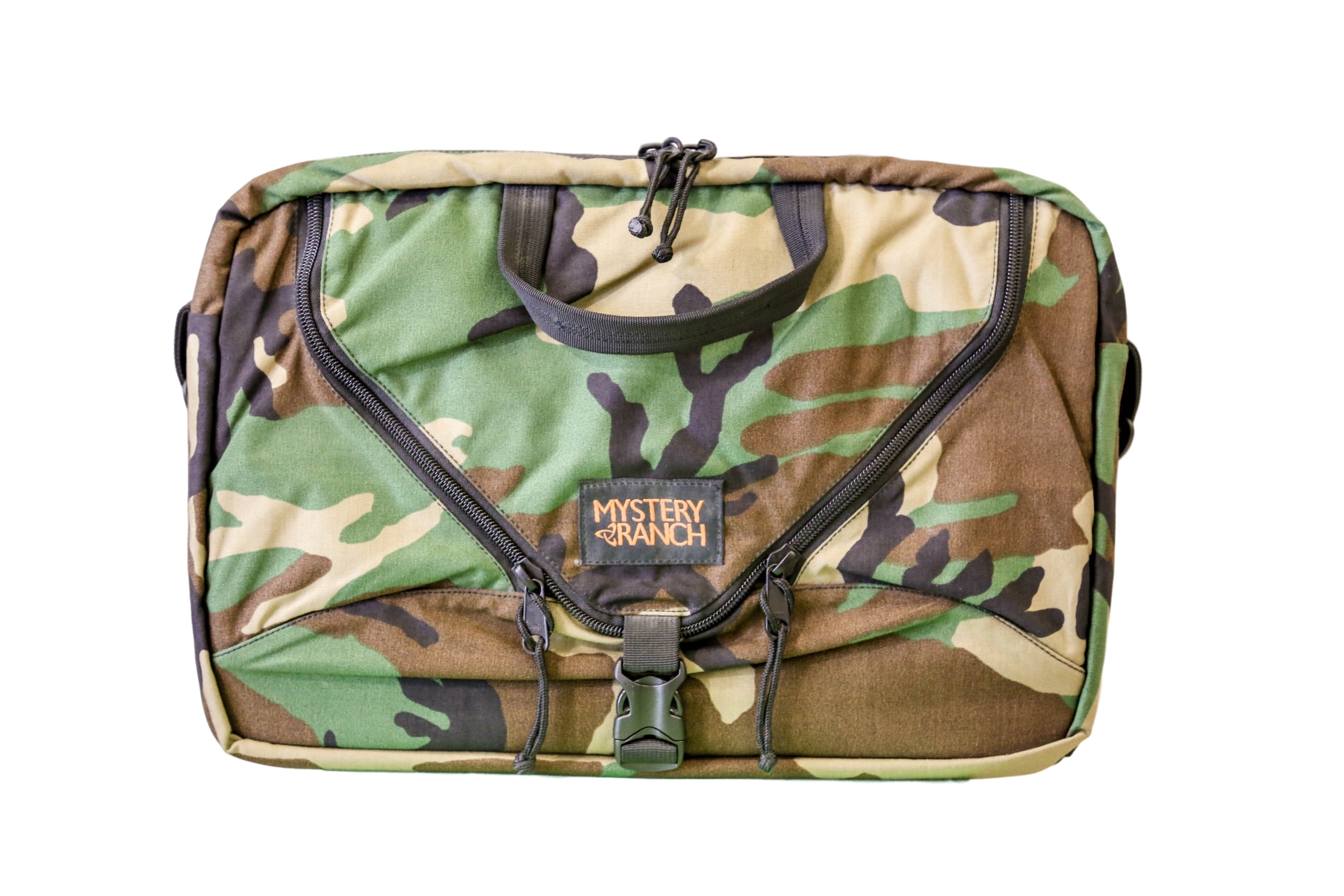 Mystery Ranch 3 Way Briefcase in Woodlands Camo – HitchHikers SG Mystery Ranch 3 Way Briefcase in Woodlands Camo – HitchHikers SG